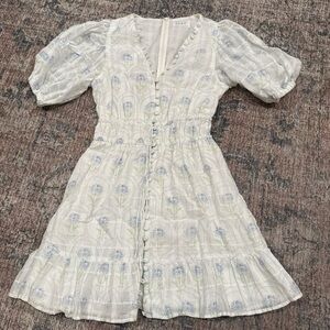 Sabo Skirt Light Blue Floral Dress